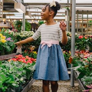 Hope & Henry Girl Lightweight Skater Dress